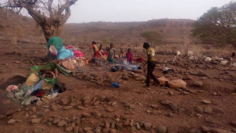 Some IDPs who fled the fighting in Jebel Marra in April 2018 (ST photos)