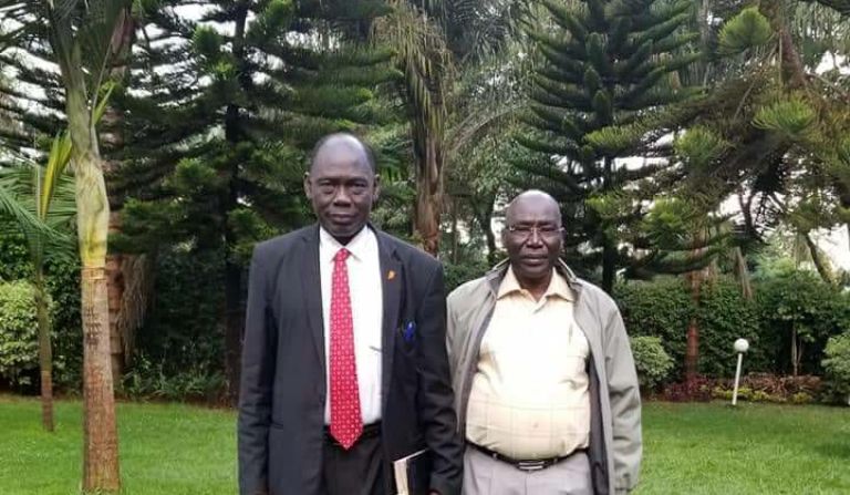 Lewis Anei Madut-Kuendit (L) and Paul Malong pose for picture on 19 May 2018 (ST photo)