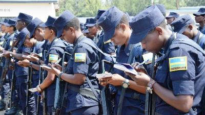 A contingent of female Rwandan police officers (New Times photo)