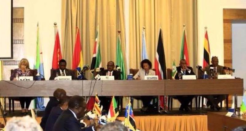 64th Extraordinary meeting of the IGAD Council of Minister in Khartoum on 9 August 2018 (Photo Ethiopia FM)