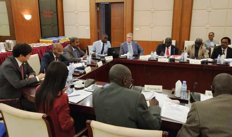 South Sudan's CTSAMVM Technical Committee meets in Khartoum on 7 Nov 2018 (CTSAVM photo)