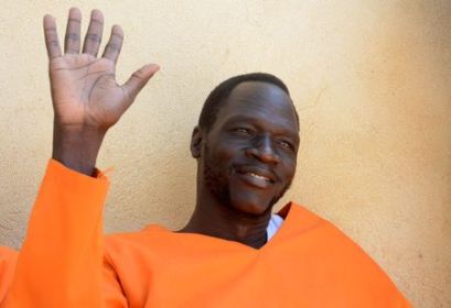SPLM-IO leader's spokesperson James Dak when he released from jail on 2 Nov 2018  (Reuters Photo)