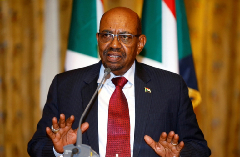 'We admit that we have economic problems... but they can't be solved by destructions, lootings, and thefts,' said Bashir on 30 Dec 2018 (Reuters file photo)
