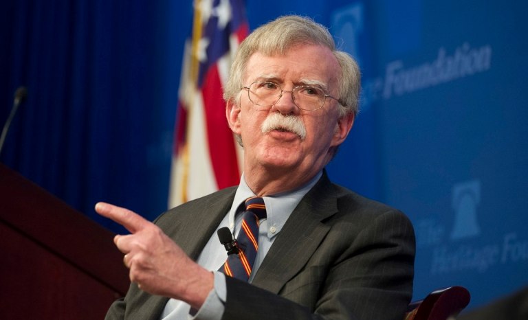 National security adviser John Bolton unveils the Trump administration's Africa Strategy at the Heritage Foundation in Washington, Thursday, Dec. 13, 2018. (Photo AP)