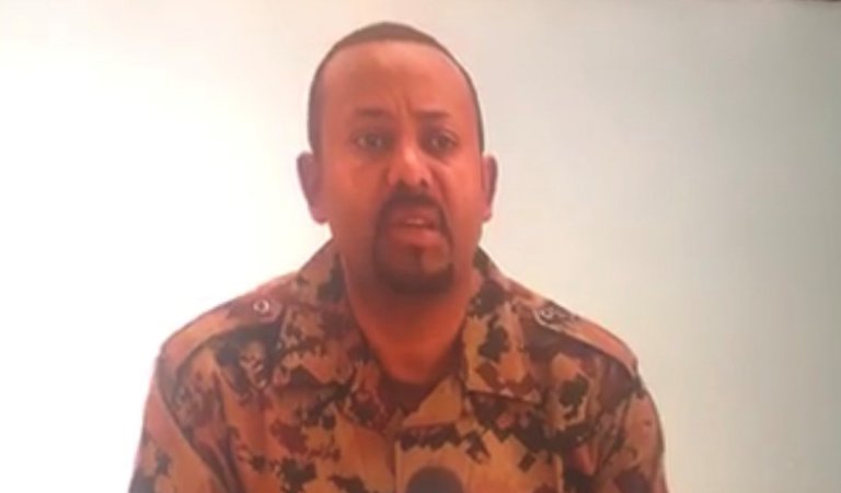 Ethiopian PM Abiy Ahmed in military fatigue on 23 June 2019 (AFP Photo)