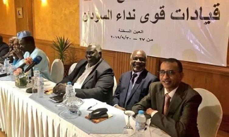 Sudan Call leaders during their three-day meeting in Cairo from 27 to 30 September 2019 (ST Photo)