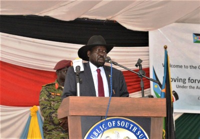 South Sudan President Salva Kiir addressing parliament in Juba, November 5, 2019 (PPU)