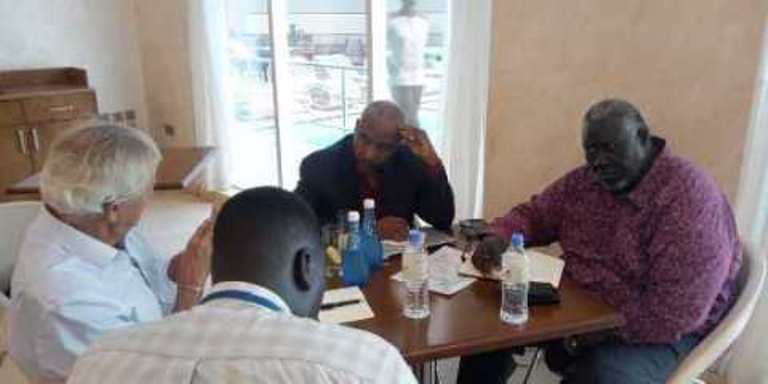 SPLMN-Agar leaders meet Nicholas Haysom on 31 October 2019 (ST photo)