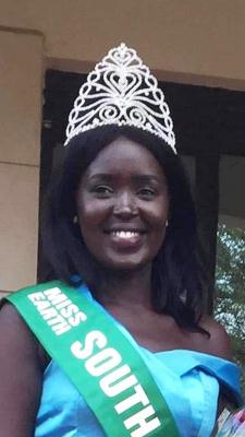 Miss Earth South Sudan Asara Bullen Panchol (Earth Tv)