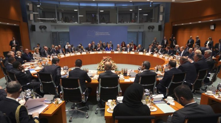 Berlin meeting for peace in Libya on 19 January 2020 (AP photo)
