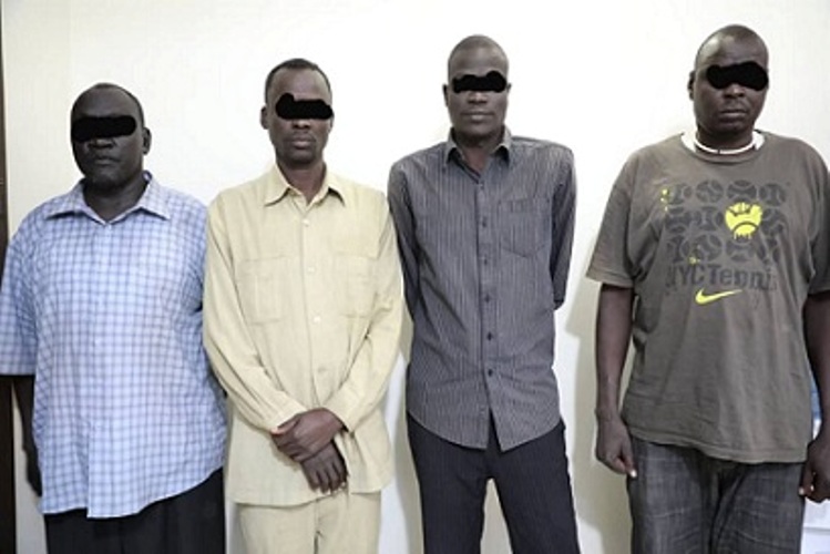 A photo released by the RSF showing NAS members arrested on 2 February 2020