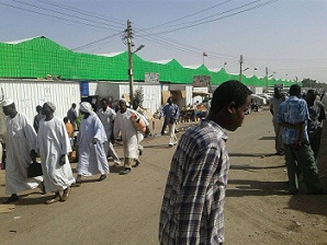 السوق الجنوبي في مدينة نيالا عاصمة جنوب دارفور .. صورة لـ