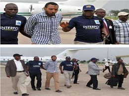المتهم بتفجيرات أبوجا أمينو اوغاشي بعد أن سلمته السلطات السودانية لنيجيريا
