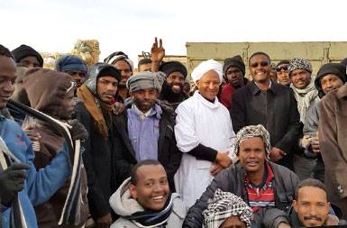 سودانيون عائدون من ليبيا ـ صورة من 