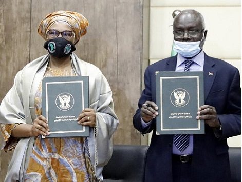 السودان وقع على اتفاقيتين مع البنك الافريقي للتنمية