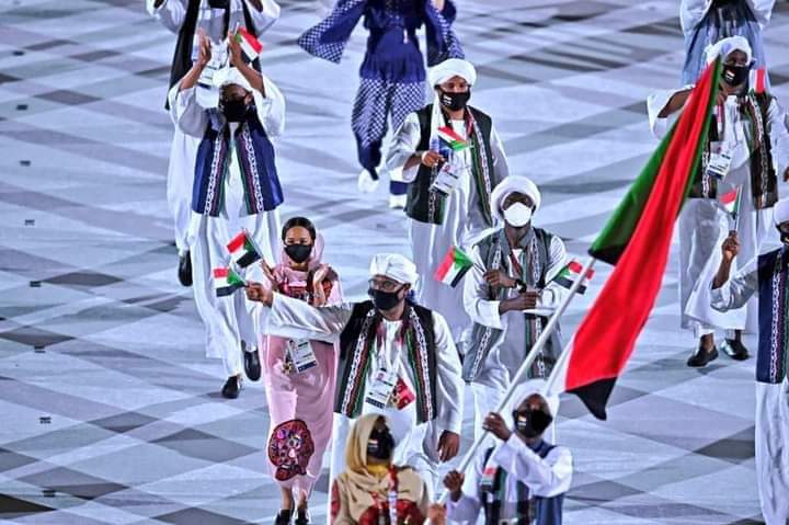 ممثلو السودان في افتتاح أولمبياد طوكيو ـ يوليو 2021