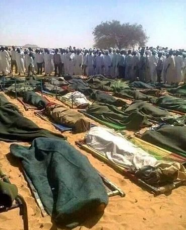 صورة متداولة لضحايا القتال في كرينك بغرب دارفور .. مواقع تواصل