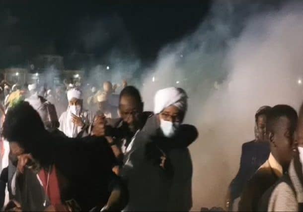 FFC meeting tear gas