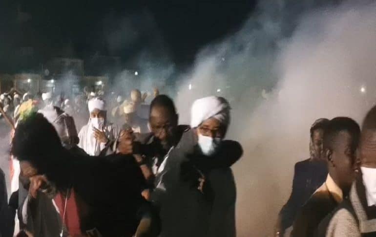 FFC meeting tear gas