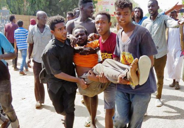 wounded protester