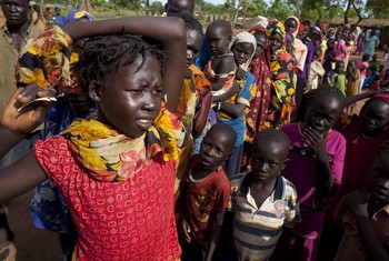 لاجئون سودانيون في معسكر بييدا في لاية الوحدة بجنوب السودان