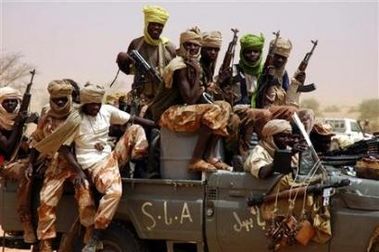 صورة من الارشيف لمقاتلي حركة تحرير السودان