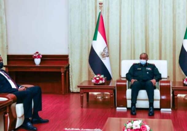 Al Burhan meets IGAD's Workneh Gebeyehu
