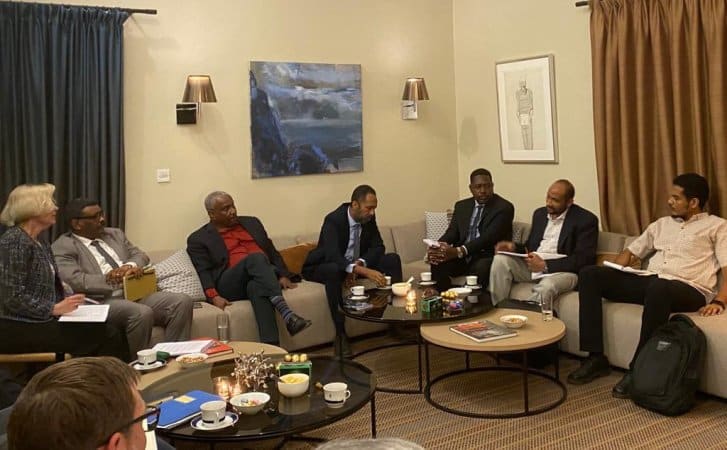اجتماع الحرية والتغيير مع مبعوثي الاتحاد الاوربي والترويكا