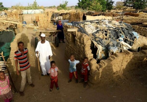Displaced family Kalma camp