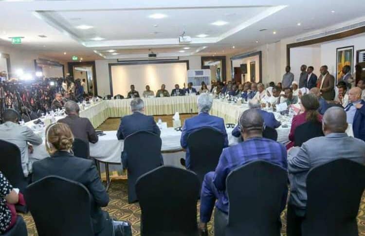 The opening session of the Intra-Sudanese dialogue process on June 8, 2022