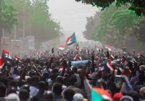 protesters in Khartoum on June 30