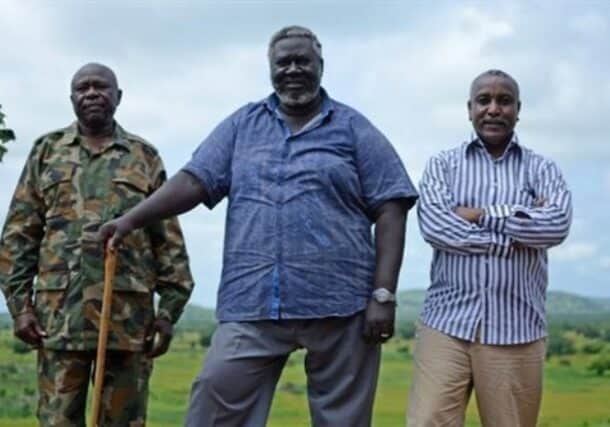 Agar, Hilu and Arman pose for a photo. (AFP file photo)
