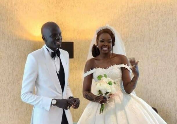 South Sudan oil minister Puot Kang Chol, with his wife on Spetember 11, 2022-1