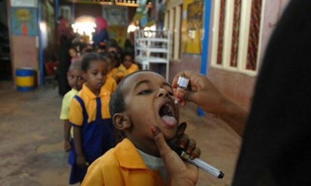 polio vaccination 2009 Sudan