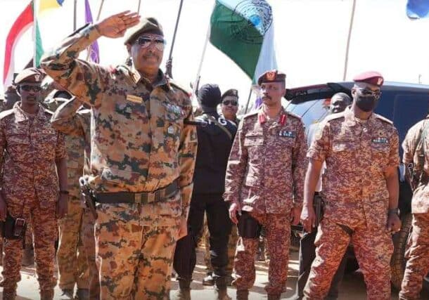 Al-Burhan salutes troops