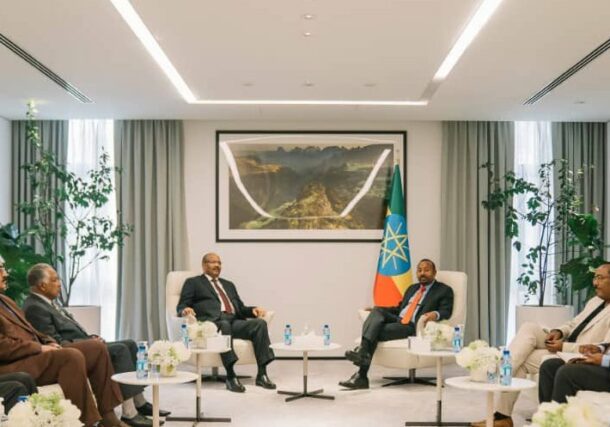Ethiopian PM Abiy Ahmed, Sudan's Sovereign Council Member Ibrahim Gabir on November 21, 2022-1