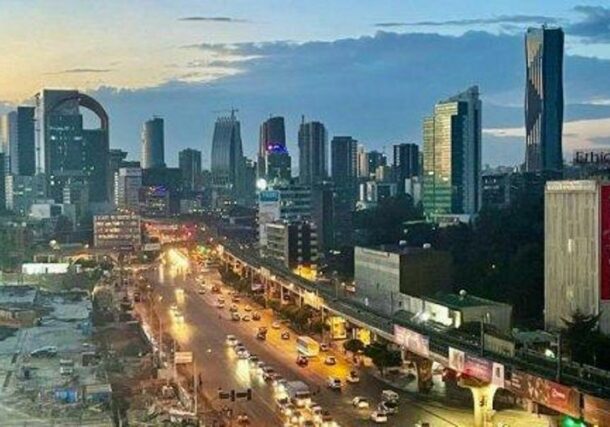 Night view of Meskel Square Meskel Addis Ababa, Wikipedia photo