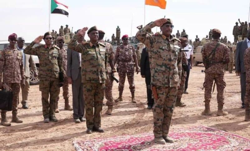 Burahn salutes troops