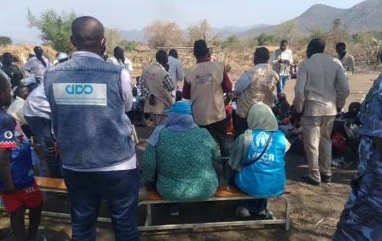 ADD team visits the refugees in Yabagar village ofwad almahi locality Blue Nile region near border with Ethiopia on Nov 25, 2020