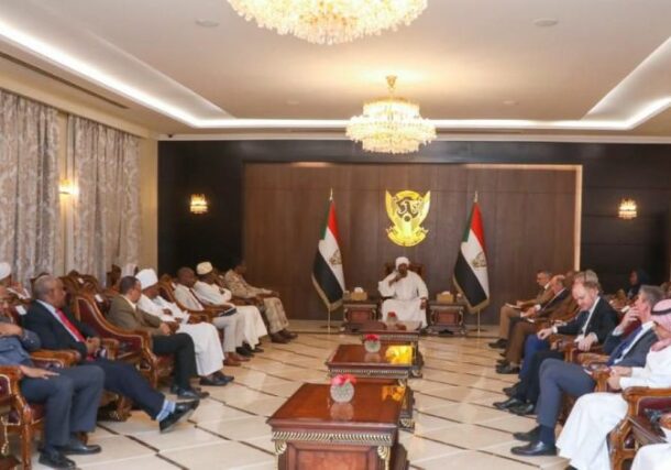 Al-Burhan chairs a meeting of the signatories of the framework agreement, trilateral mechanism and Quad envoys on March 15, 2023