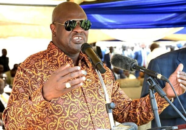 South Sudan First Vice President Riek Machar speaks to IDPs in Juba, February 27, 2023 (courtesy photo)