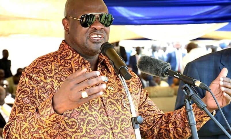South Sudan First Vice President Riek Machar speaks to IDPs in Juba, February 27, 2023 (courtesy photo)