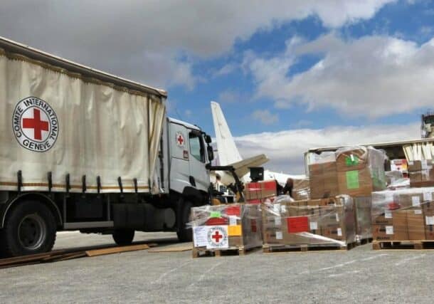 ICRC plane delivered eight tonnes of medical material to Sudan on April 30, 2023