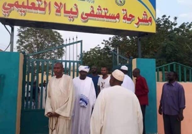 South Darfur government secretary general visits Nyala morgue where three were killed during the SAF-RSF clashes on 15 April 2023