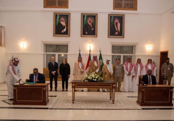 The signing of the Jeddah Humanitarian Declaration on May 11, 20231-1