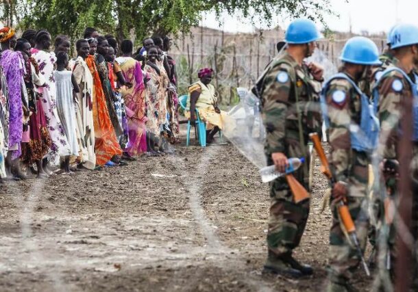 A UN Protection of Civilians Site (POC), Malakal, South Sudan