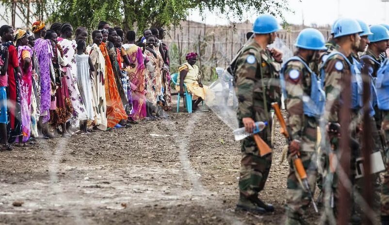 A UN Protection of Civilians Site (POC), Malakal, South Sudan
