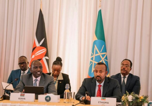Kenyan President William Ruto chairs the IGAD Quartet meeting on Sudan conflict on July 10, 2023