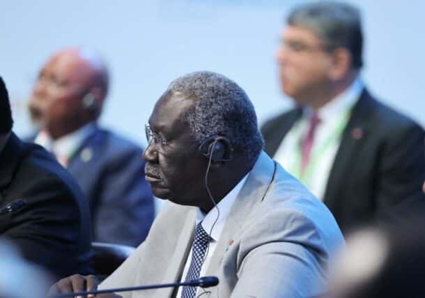 Malik Agar during the second Russia- Africa Summit on July 28, 2023