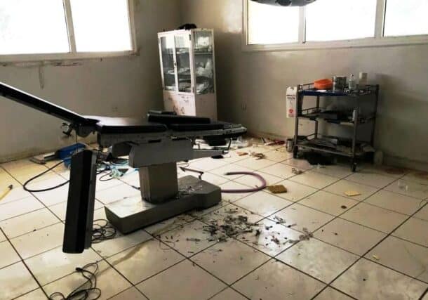 Zaligei Hospital ransacked on July 1, 2023, following an attack by the RSF and allied militiamen